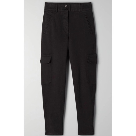 Aritzia Wilfred Free 0 Modern Cargo Pant Black - Picture 2 of 12